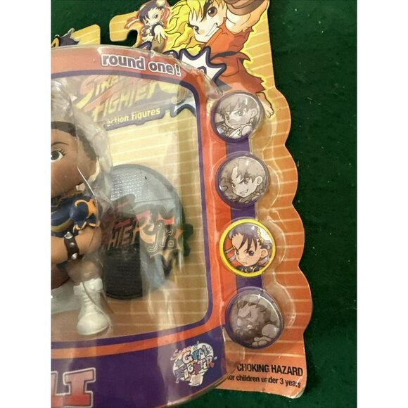 Street Fighter Chun Li Capcom Resaurus 1999 JR Round One Action Figure - Picture 3 of 7